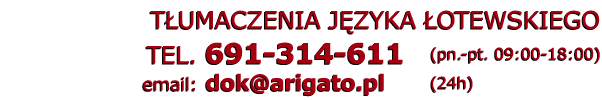 tumacz otewski tumaczenia otewskie - Telefon: 691 314 611